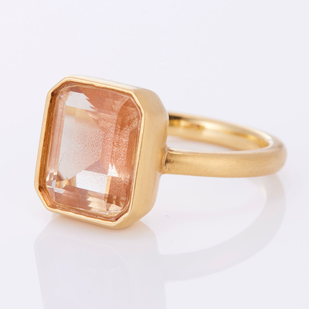 K18YG サンストーン リング