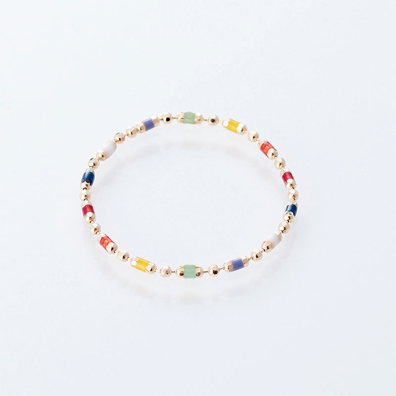 K10YG ルミネ ボールチェーン リング イリス