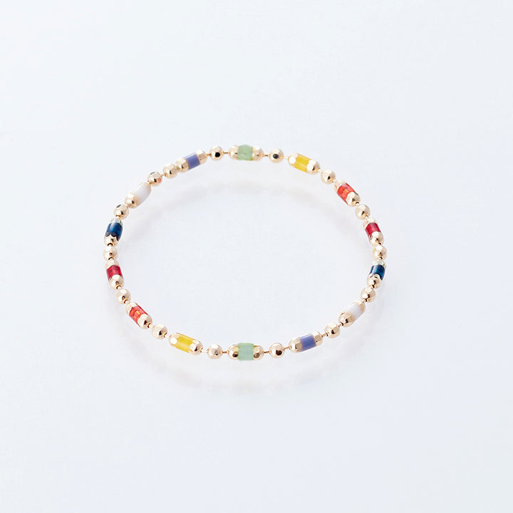 K10YG ルミネ ボールチェーン リング イリス