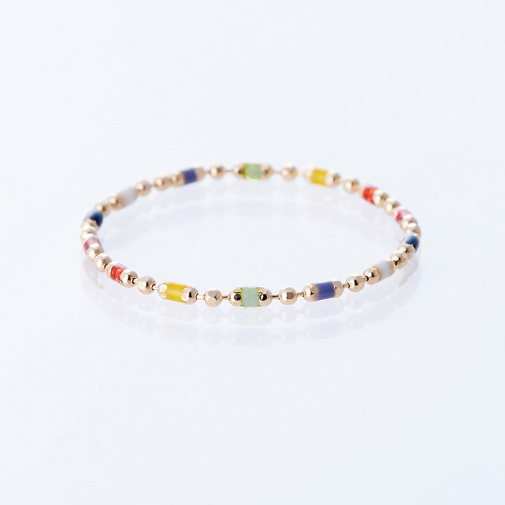 K10YG ルミネ ボールチェーン リング イリス