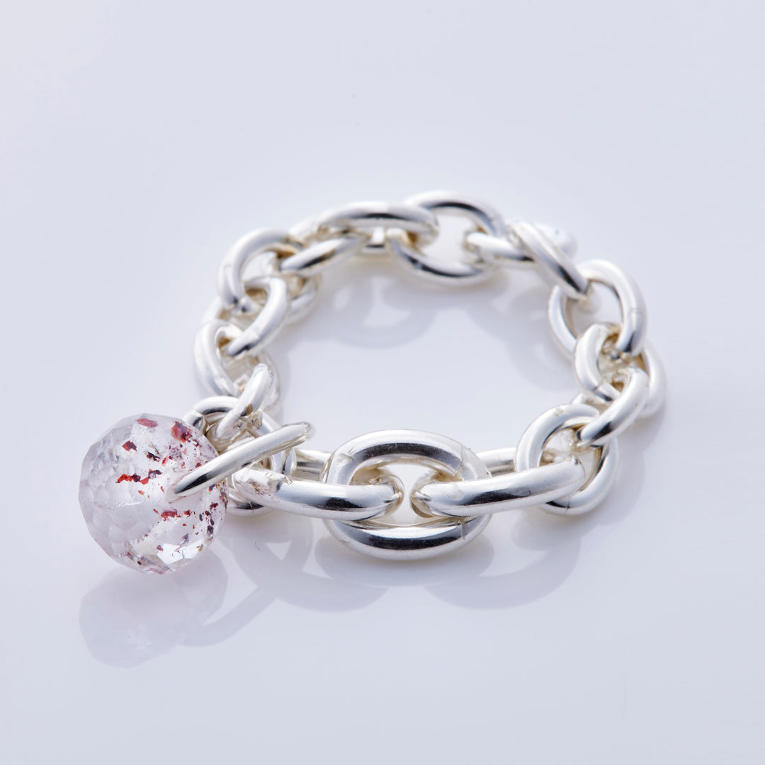 シルバー925 チェーンリング レピドクロサイト