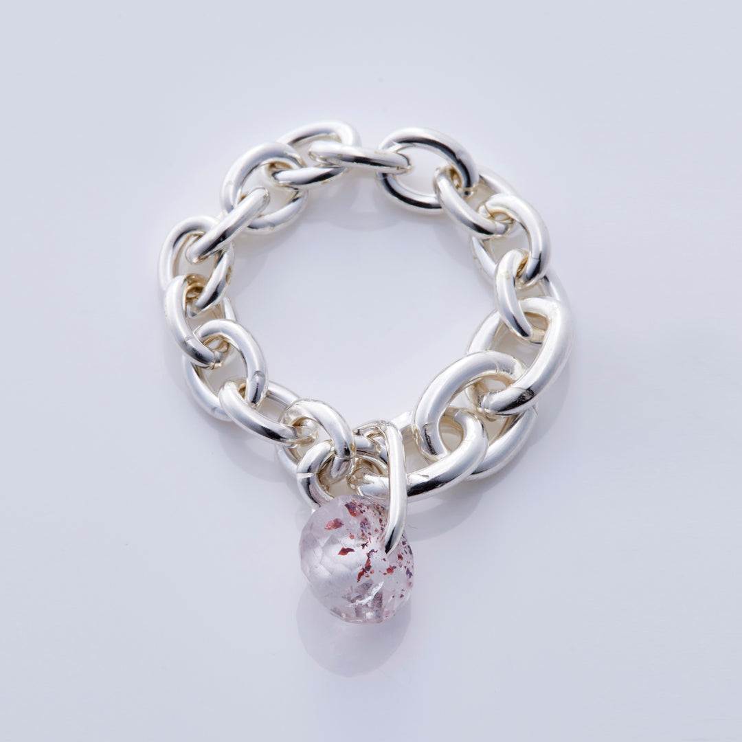 シルバー925 チェーンリング レピドクロサイト