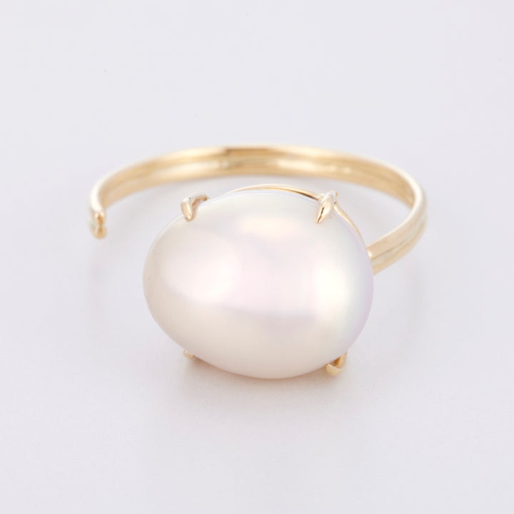 K18YG パール オーブ リング