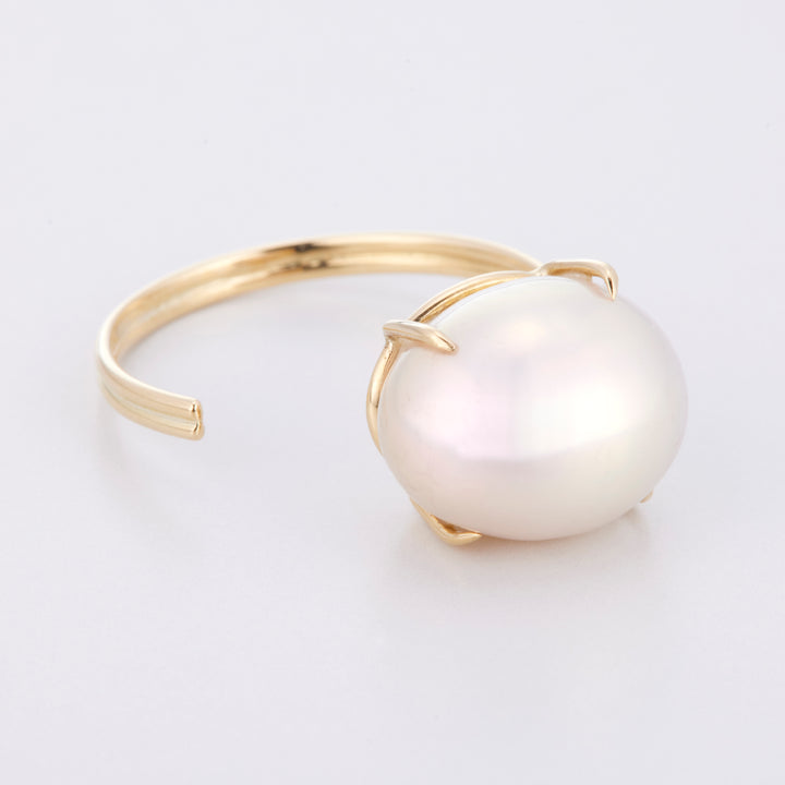 K18YG パール オーブ リング