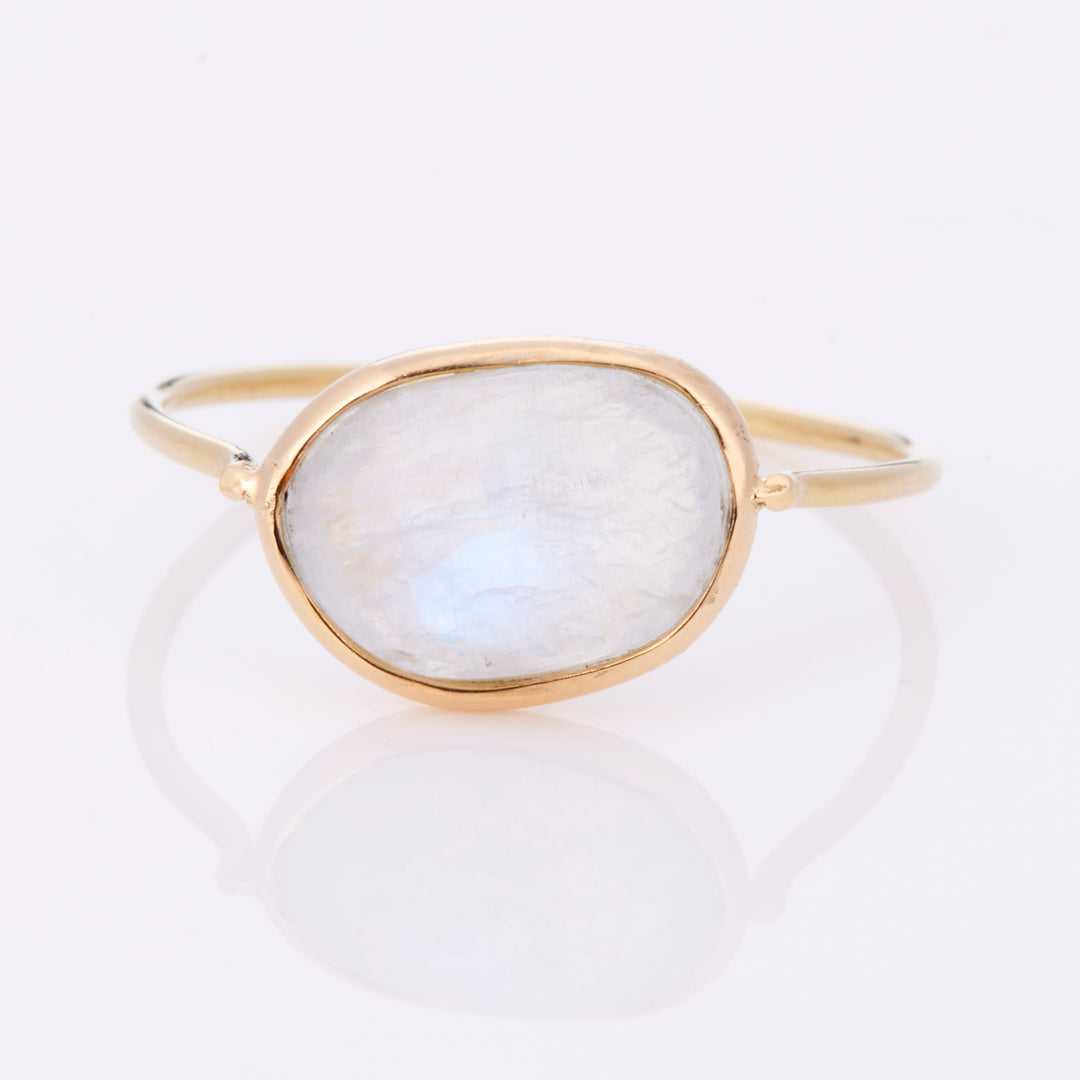 K18YG ムーンストーン グロウ リング