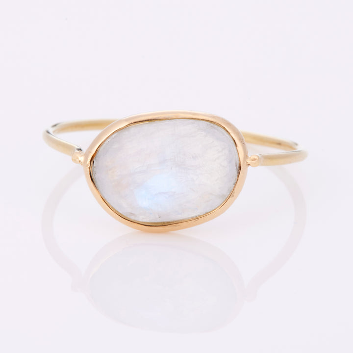 K18YG ムーンストーン グロウ リング