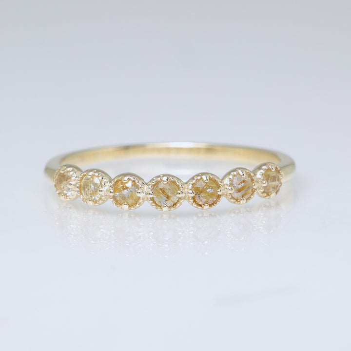 K10YG エンフィス リング ルチルクォーツ