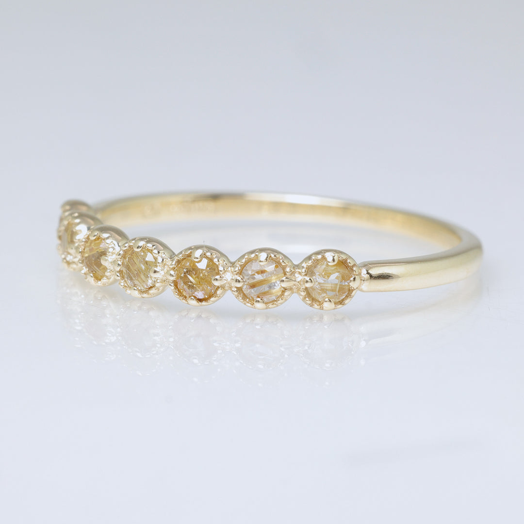 K10YG エンフィス リング ルチルクォーツ