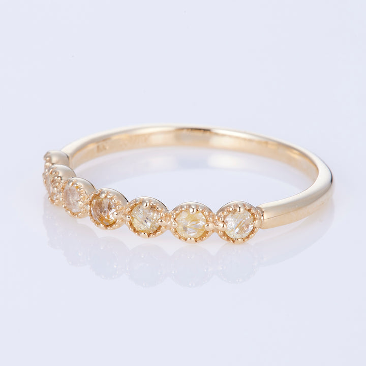 K10YG エンフィス リング ルチルクォーツ