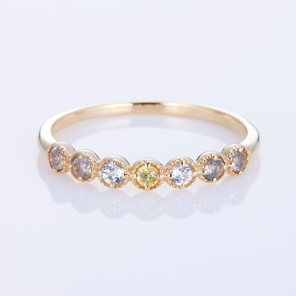 K10YG Enfys Ring Honey Petal