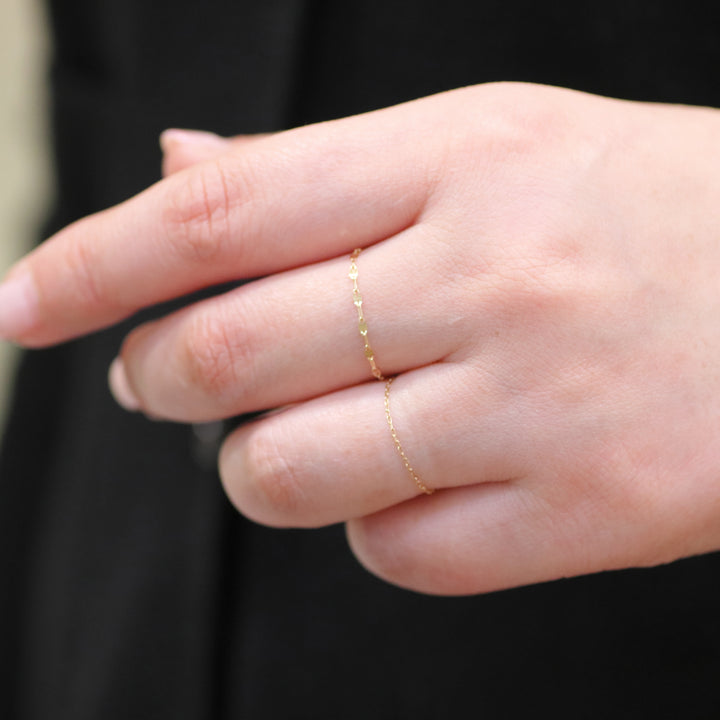 K18YG アンナ チェーンリング