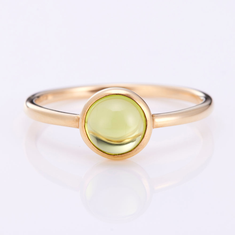 K10YG Peridot Helene Ring