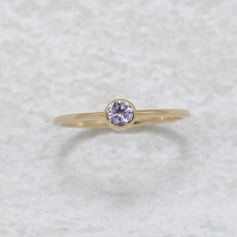 K10YG スピネルリング パープルピンク