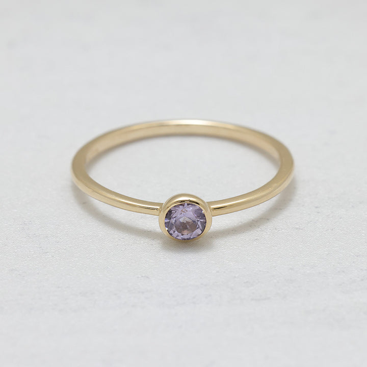 K10YG スピネルリング パープルピンク