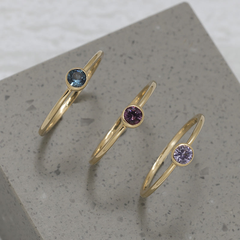 K10YG スピネルリング パープルピンク