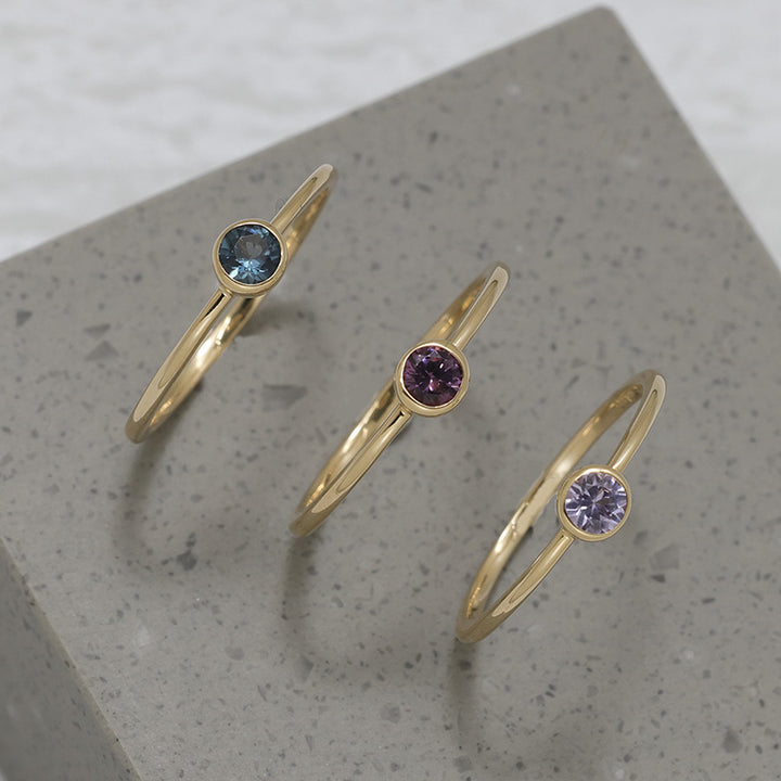 K10YG スピネルリング パープルピンク