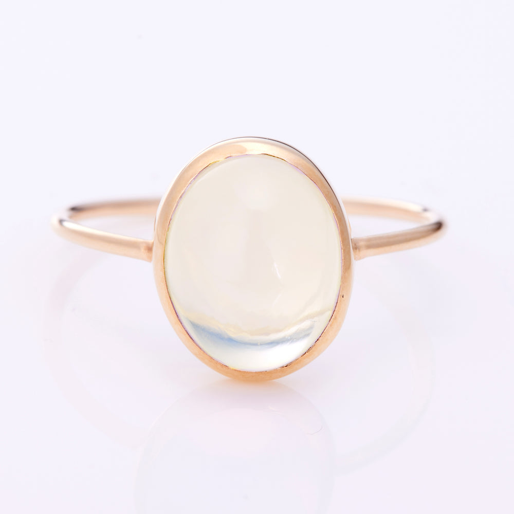 K10YG Lemon Quartz Charlotte Ring