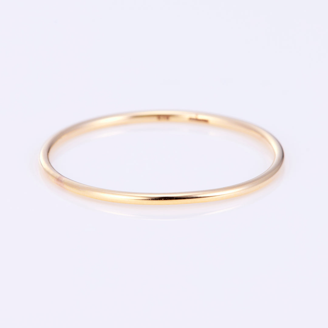 K18YG スキニー リング