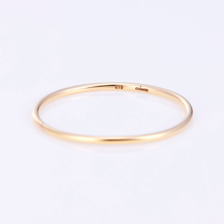 K18YG スキニー リング