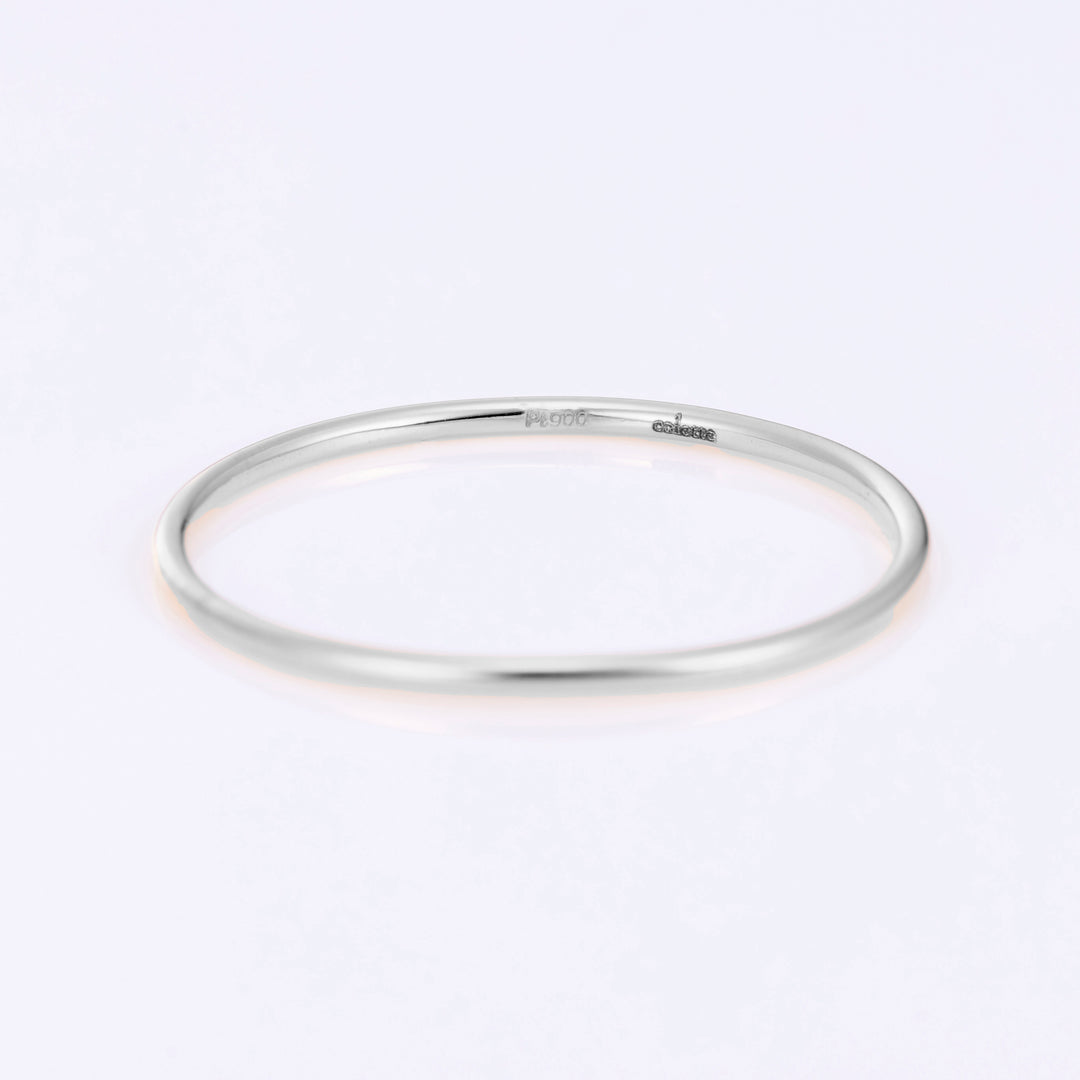 Pt900 スキニー リング