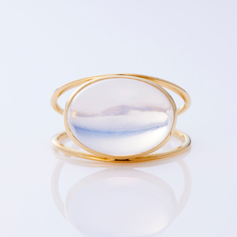 K18YG Scorolite Eye Ring