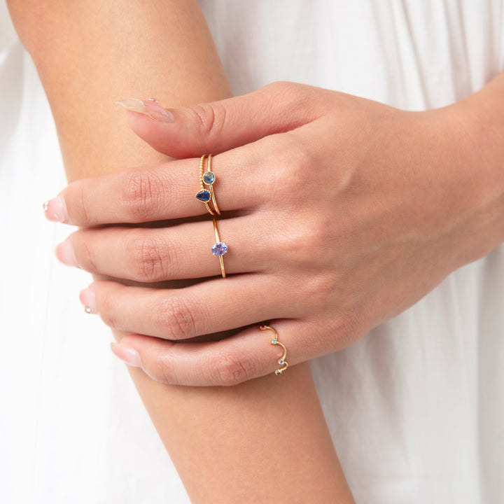 K18YG タンザナイト OV リング