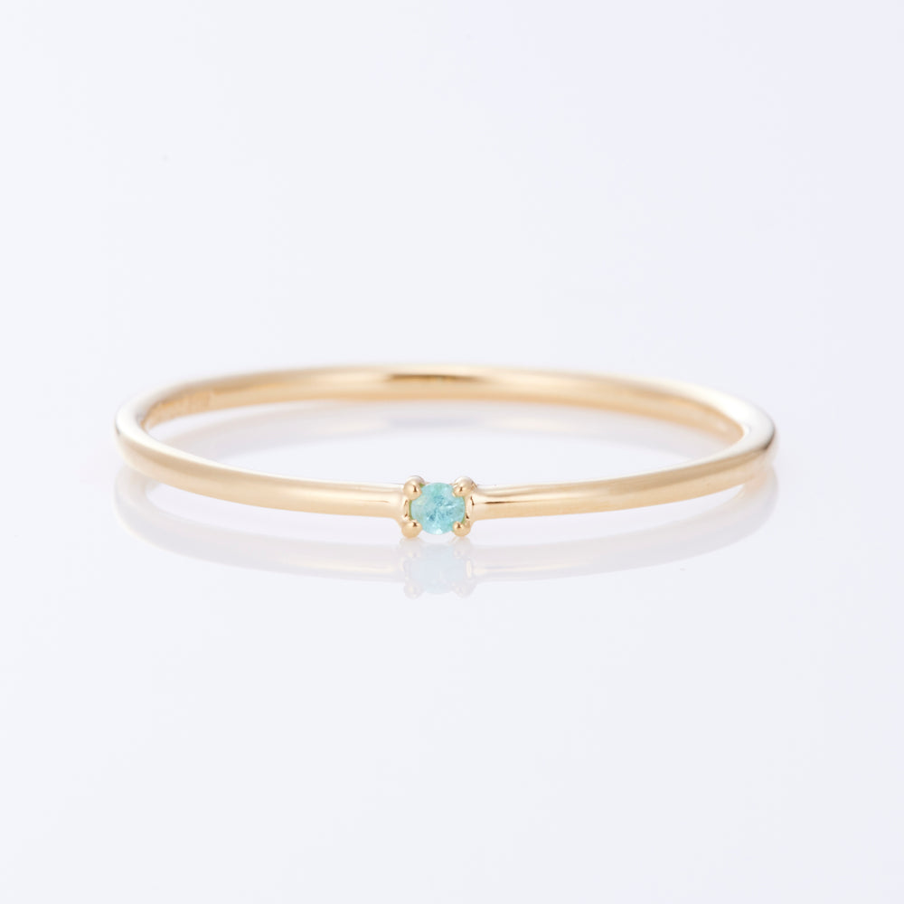 K18YG Paraiba tourmaline single ring