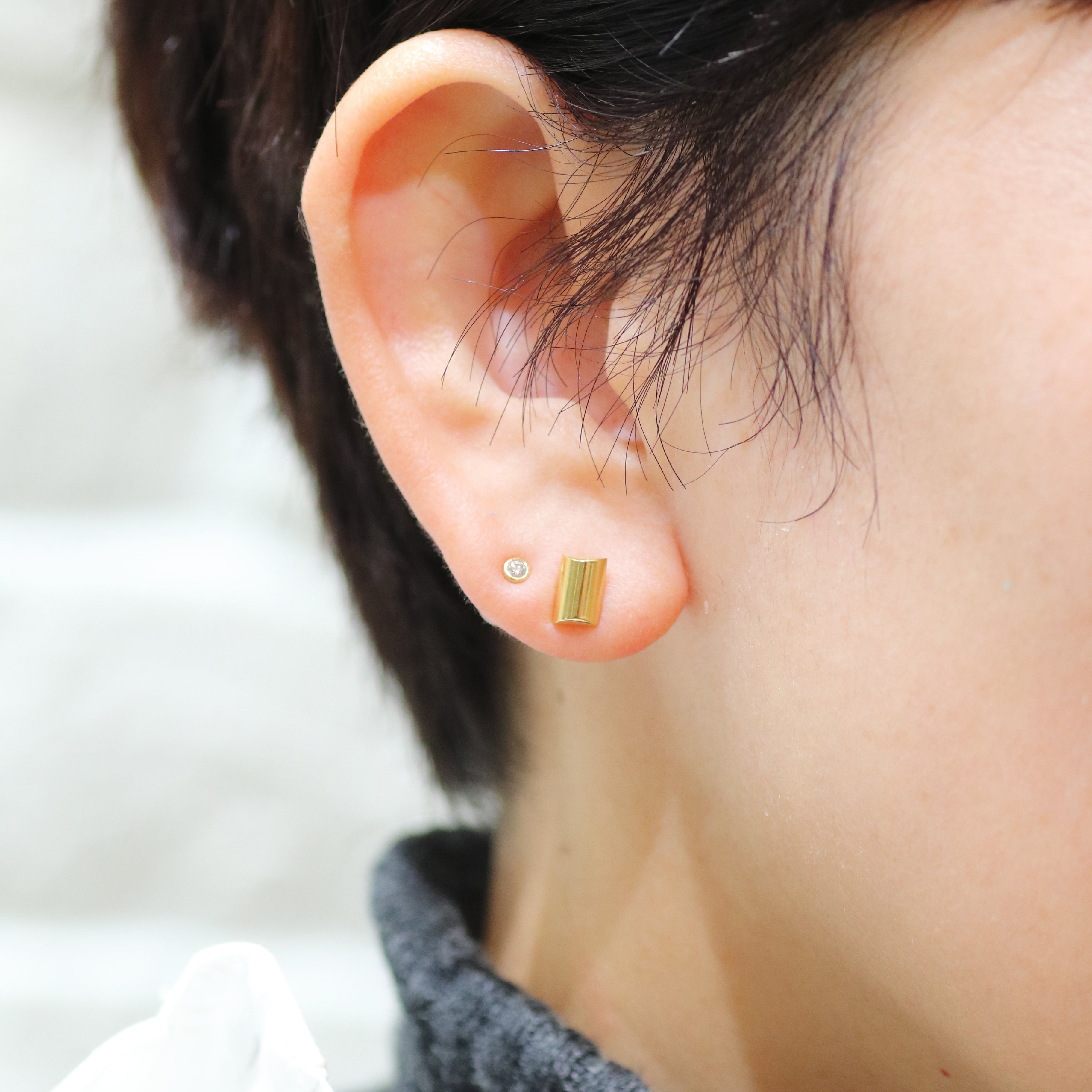 シルバー925/K18コーティング×K10 ダース ポストピアス – COLETTE GIFT